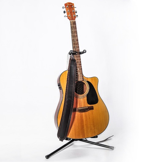 akcesoria różne Skórzany Pas Gitarowy PG-3 - czarny