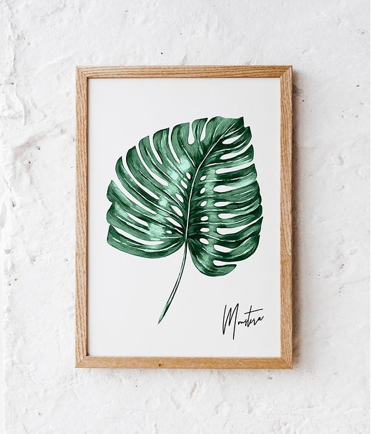 Plakat Monstera A3 -29.7x42 cm HOG STUDIO