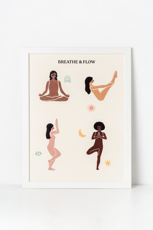 plakaty Plakat Joga Breathe&Flow