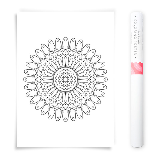 plakaty Plakat do Kolorowania Mandala 50x70cm