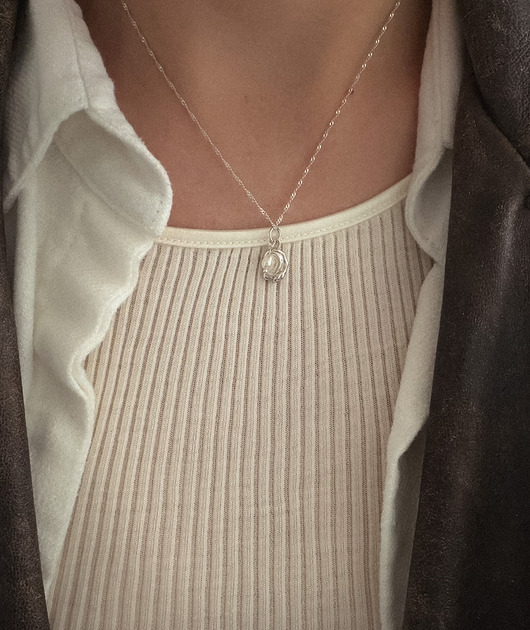 srebrne naszyjniki Naszyjnik 2 perły