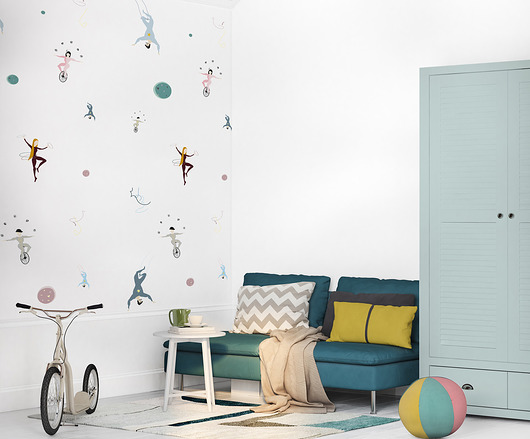 Tapeta dziecięca  Acrobats Humpty Dumpty Room Decoration