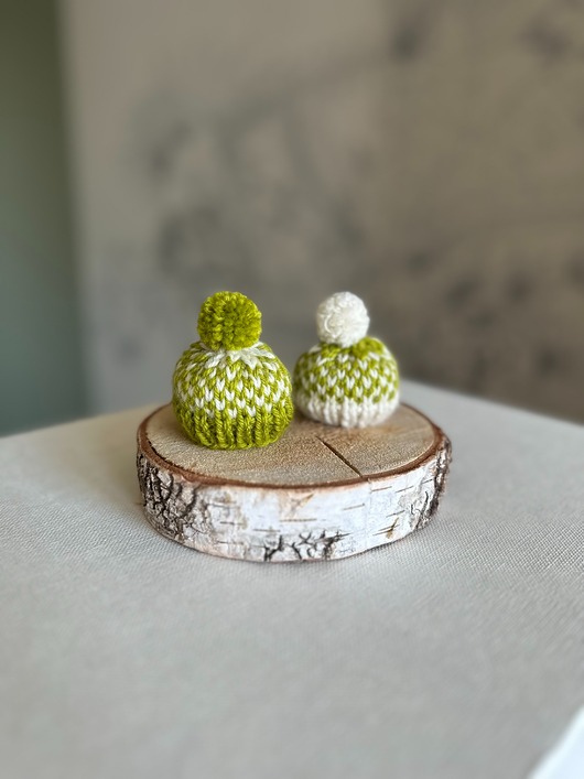 ozdoby wielkanocne Czapeczki na jajka wielkanocne - zestaw 2 szt.