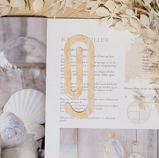 zakładki do książek Zakładka do książki - spinacz - peach