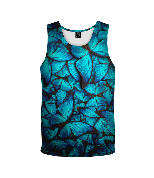 t-shirty dla dziewczynki Bokserka Top Girl DR.CROW Motyle Blue