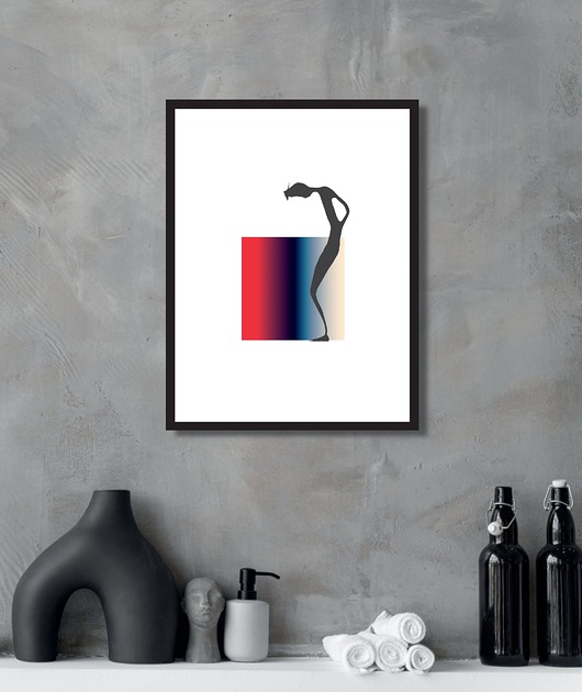 grafiki i ilustracje CZŁEK IV - Autorska Grafika w ramce 20x26cm