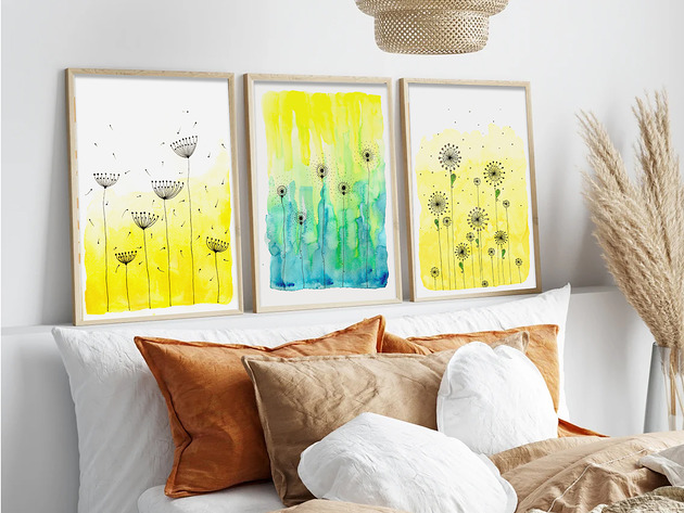 grafiki i ilustracje Zestaw 3 prac