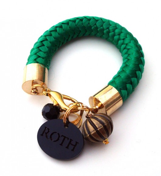Rope bracelet / szmaragdowa Monika Roth