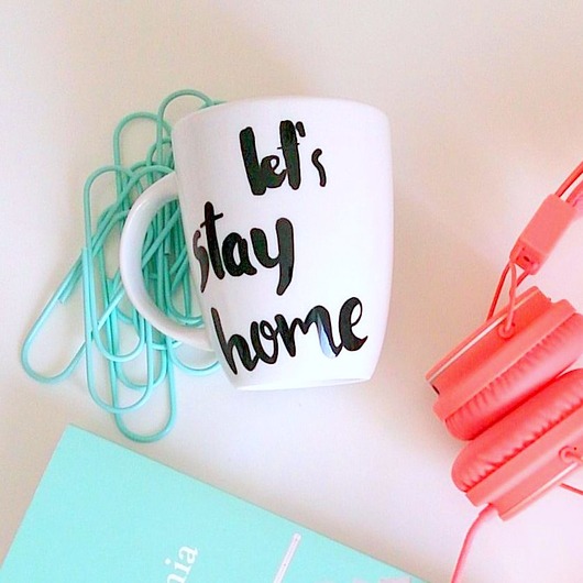 Let's stay home my mug company