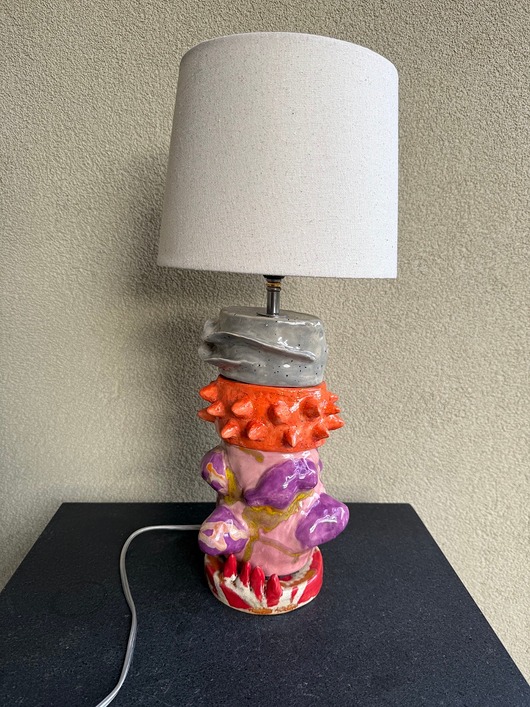 lampy stołowe Lampa stołowa ceramiczna