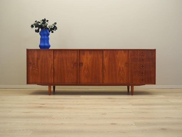 komody i szafki Sideboard tekowy, duński design, lata 60, produkcja: Fars