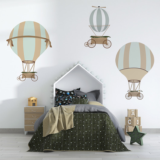naklejki ścienne do pokoju dziecka Naklejki ścienne Retro-balony