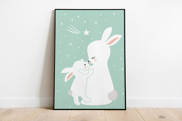 Pastelowy plakat dla dzieci Pas De LArt