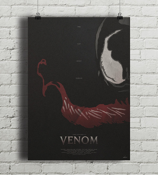 Venom - plakat giclee art minimalmill