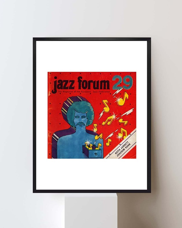 plakaty Plakat Oprawiona okładka JAZZ FORUM (wersja angielska) z 1974 r, aut. Rafał O...