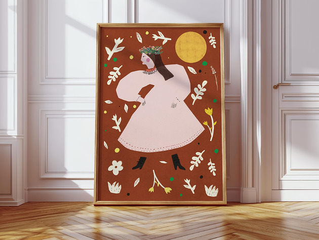 plakaty Plakat Folk wersja ruda