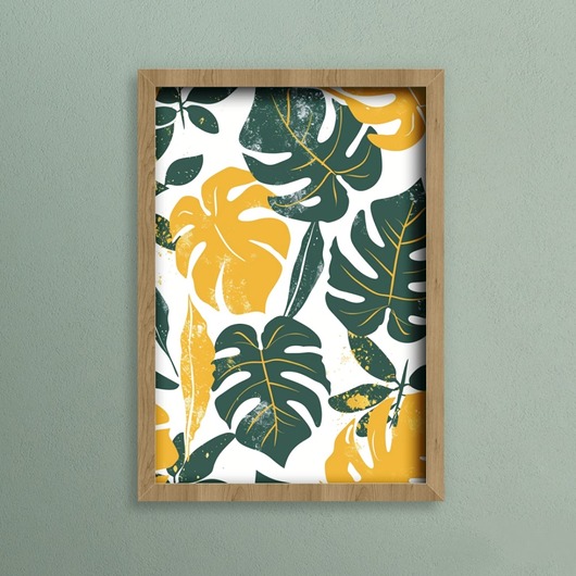 plakaty Plakat - Tropical leaves