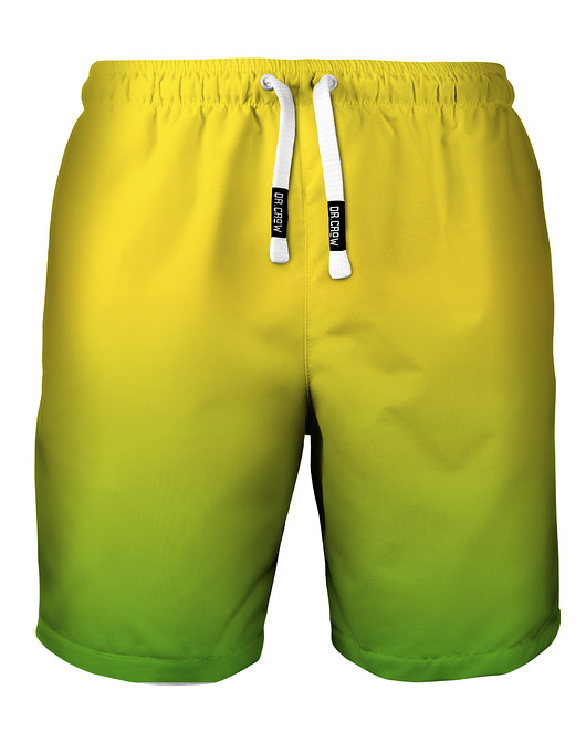 spodnie męskie Shorty Kąpielowe Męskie DR.CROW Ombre Yellow