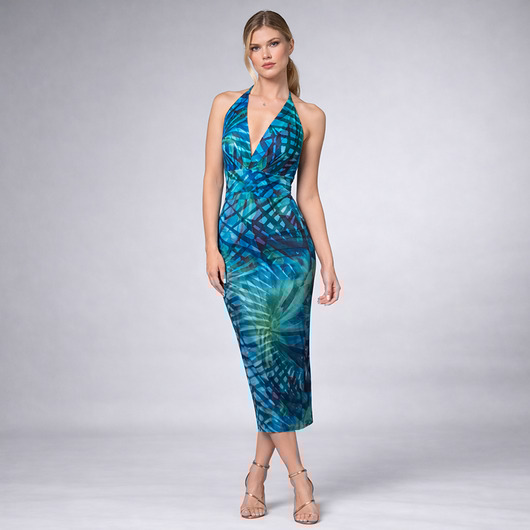 sukienki midi damskie Sukienka z odsłoniętymi plecami - Holiday