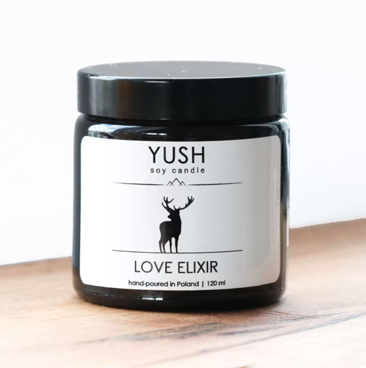 Świeca sojowa LOVE ELIXIR 120 ml -YUSH- yush