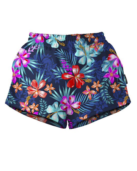 szorty damskie Shorty Spodenki Damskie DR.CROW Colourful Flowers