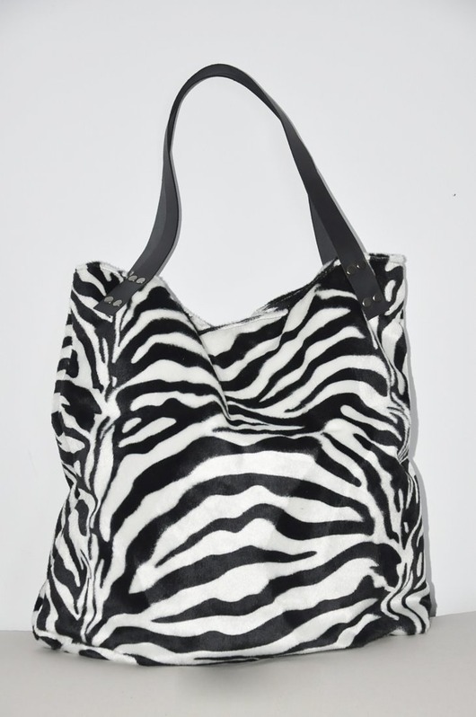 torby na ramię Torba tote XL - zebra