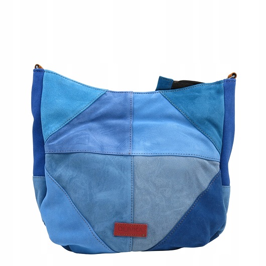 torby na ramię Torebka damska pojemna zamszowa na ramię kolorowa oryginalna OLIVKA