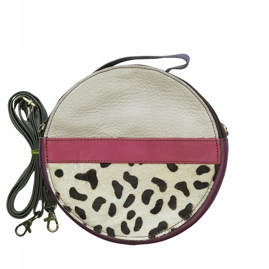 torby na ramię Torebka listonoszka kółko skórzana skóra naturalna elegancka eko OLIVKA