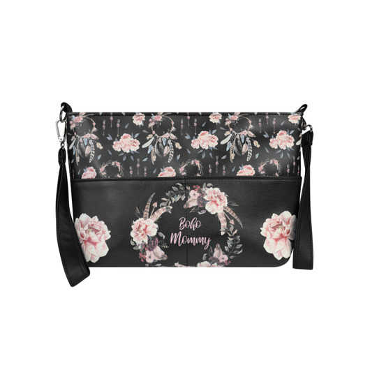 organizer do wózka ŁAPACZE SNÓW,PEONIE BLACK KOCYKOMANIA