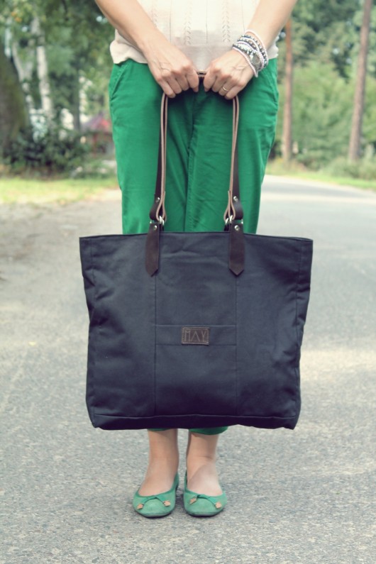Black Cotton & Leather MAY
