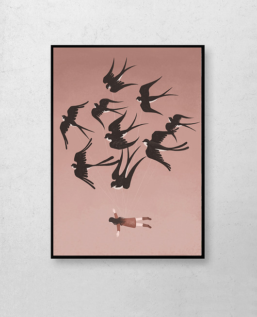 grafiki i ilustracje Jaskółki