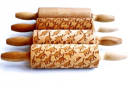 CZTEROPAK kids - wałki do wytłaczania ciastek Valek Rolling Pins