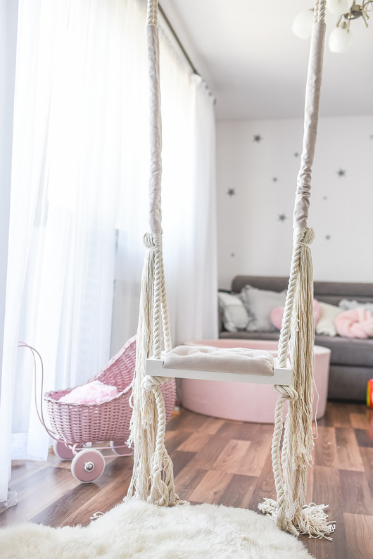 Stylowa huśtawka xSMALL 40 cm na linach OhSwing