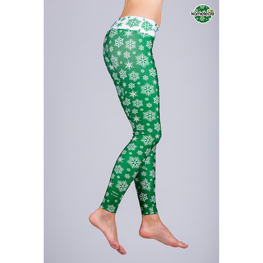Legginsy Helloo X-Mas - Green KAMELEOO