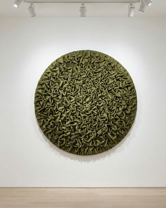 obrazy Okrągły nowoczesny obraz strukturalny