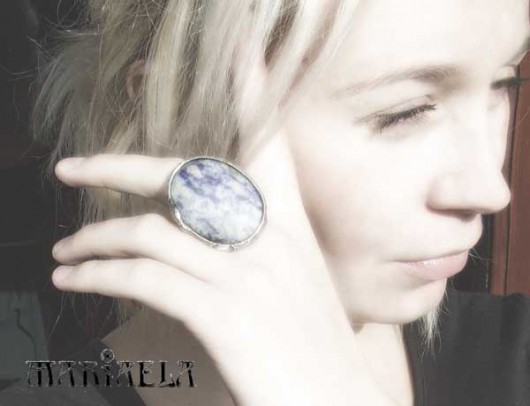 LAPIS LAZULI obrączka 19 MARIAELA