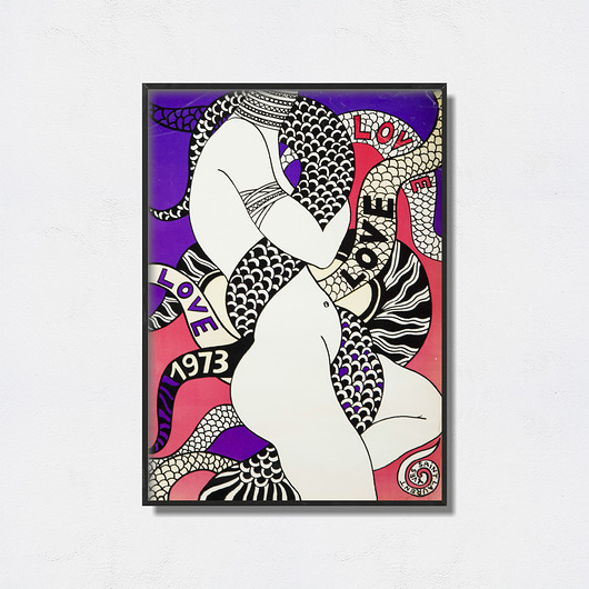 Saint Laurent "Love 1973" plakat Pas De LArt