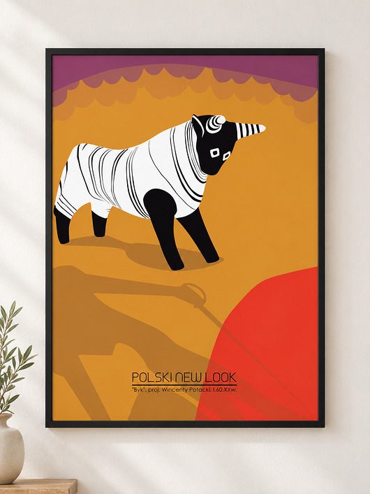 plakaty Plakat Fine Art giclee Byk. Polski New Look