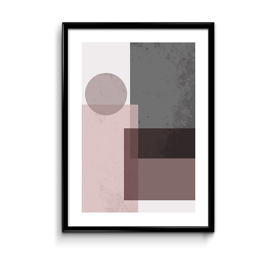 plakaty Plakat Koła Kwadraty No.1