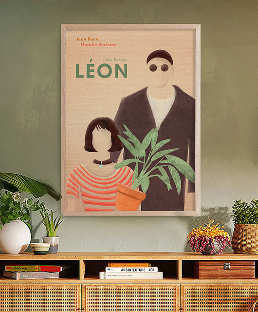 plakaty Plakat Leon zawodowiec - fine art