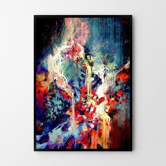 plakaty Plakat  Modna kolorowa Abstrakcja