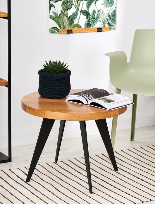 Ława dębowa COPENHAGEN ROUND Projekt Loft