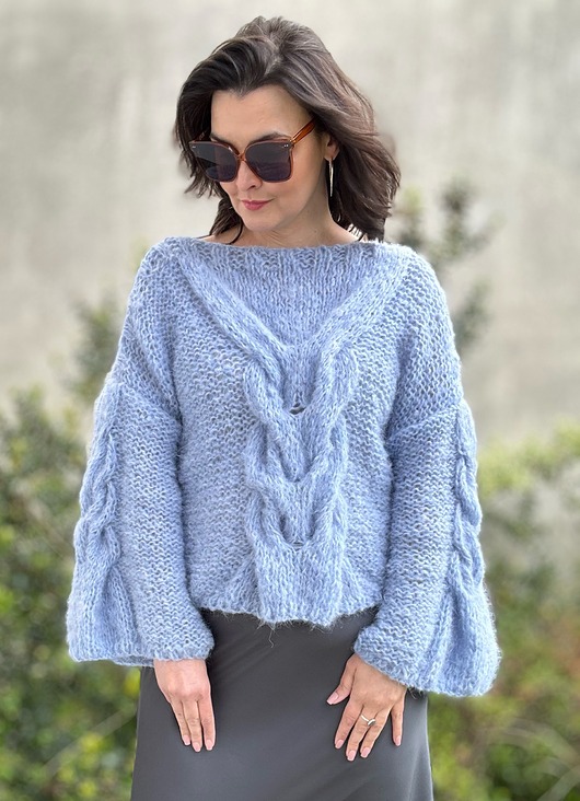 swetry damskie  Sweter Ann niebieski
