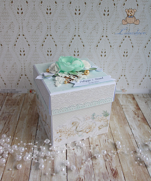 Exploding box ślubny "Sentimentals" GOTOWY Lulaczkowo
