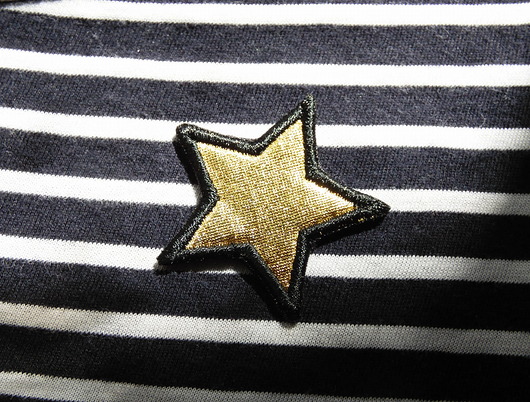 naszywki na ubrania Naszywka Metallic Gold Star
