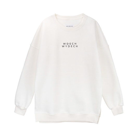 bluza bez kaptura damska Bluza OVERSIZE kremowa WDECH WYDECH