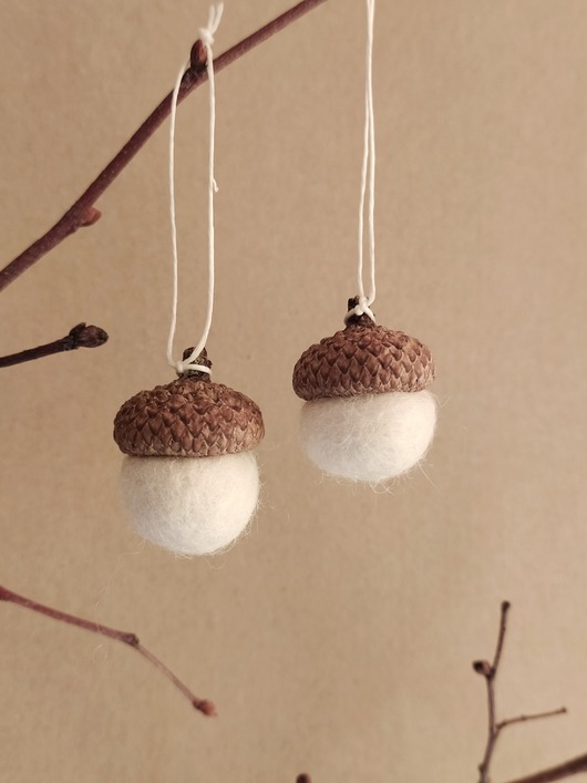 ozdoby choinkowe Ozdoby choinkowe żołędzie 8szt