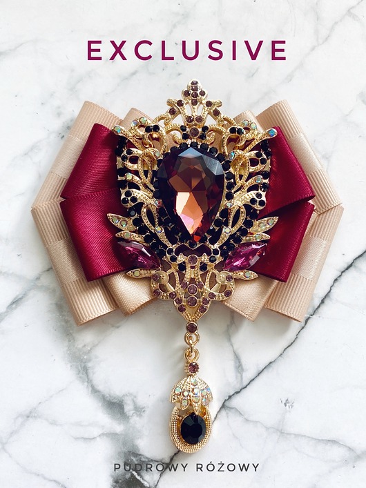 broszki Brosza  z Ogromnym kryształem 1 szt NEW