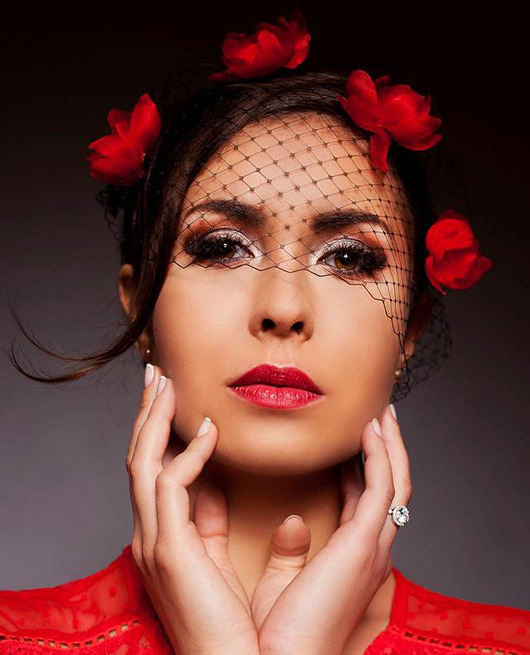 czarna woalka YOKOdesign