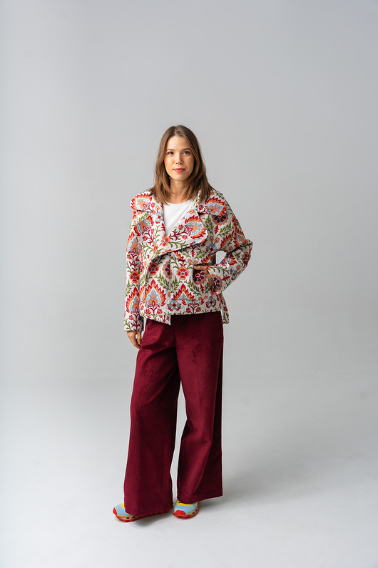 kurtki damskie Kurtka Emilia Jacquard